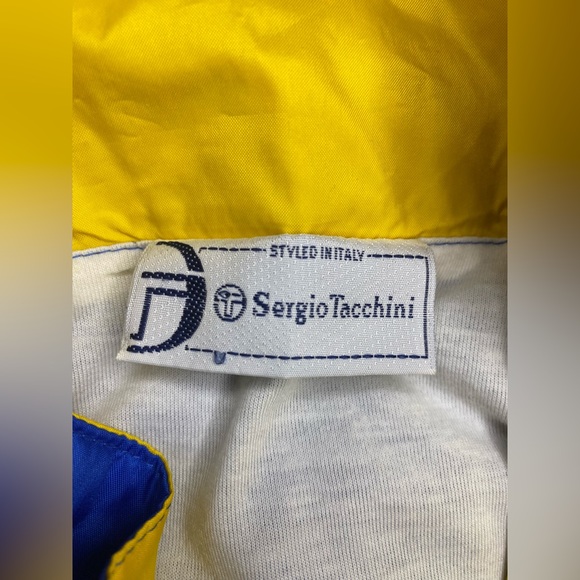 Vintage 1990’s Sergio Tacchini Windbreaker Track Jacket Men’s Size MEDIUM - Picture 3 of 8